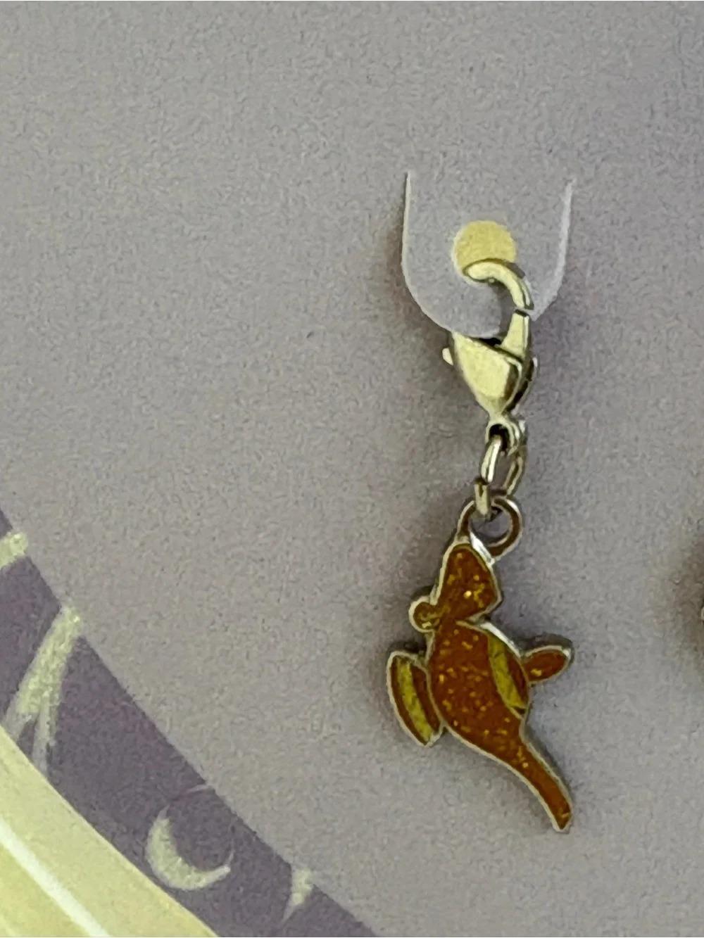 Disney Princess Jasmine Charm Set - Purple Display with Gold & Pink Charms